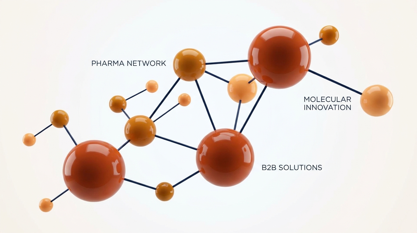 Molecular network illustration